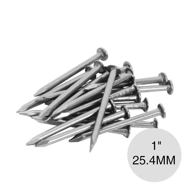 Clavo acero punta paris 1" x 25.4mm pack x 1kg
