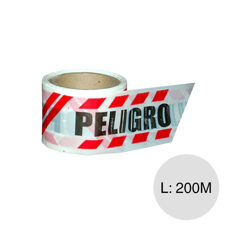 Cinta señalizacion peligro rollo x 200m