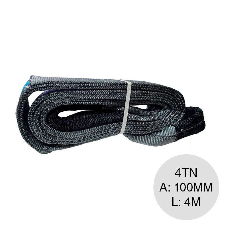 Eslinga de carga 4TN poliester gris rollo x 100mm x 4m
