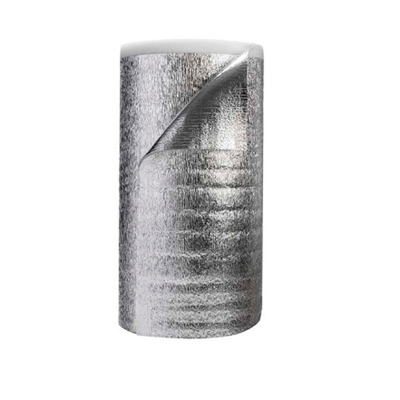 Aislante termico hidrofugo espuma polietileno aluminio puro doble 10mm x 1m x 20m rollo 20m²