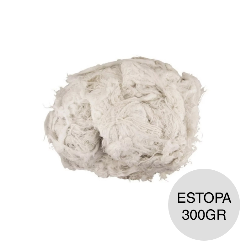 Estopa algodon blanco 300gr