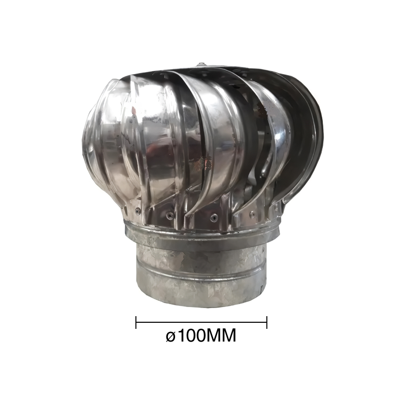 Extractor eolico chapa ø 4" - ø 100mm