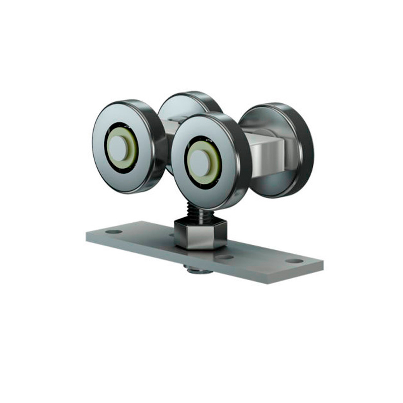 Carro acero 172 4 ruedas puertas portones ø 38mm