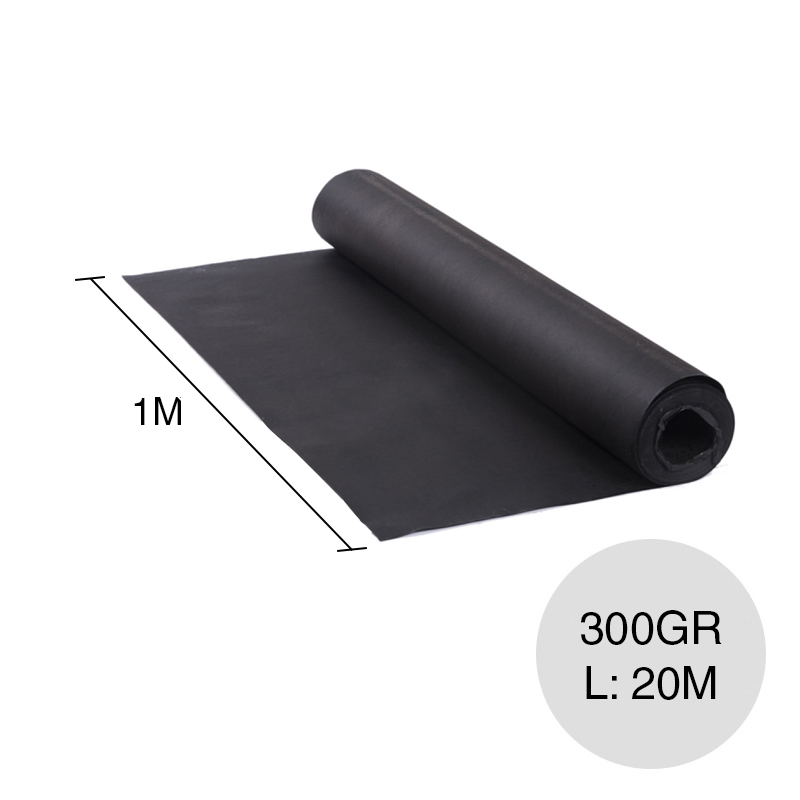 Fieltro asfaltico 300gr 1m x 20m rollo x 20m²