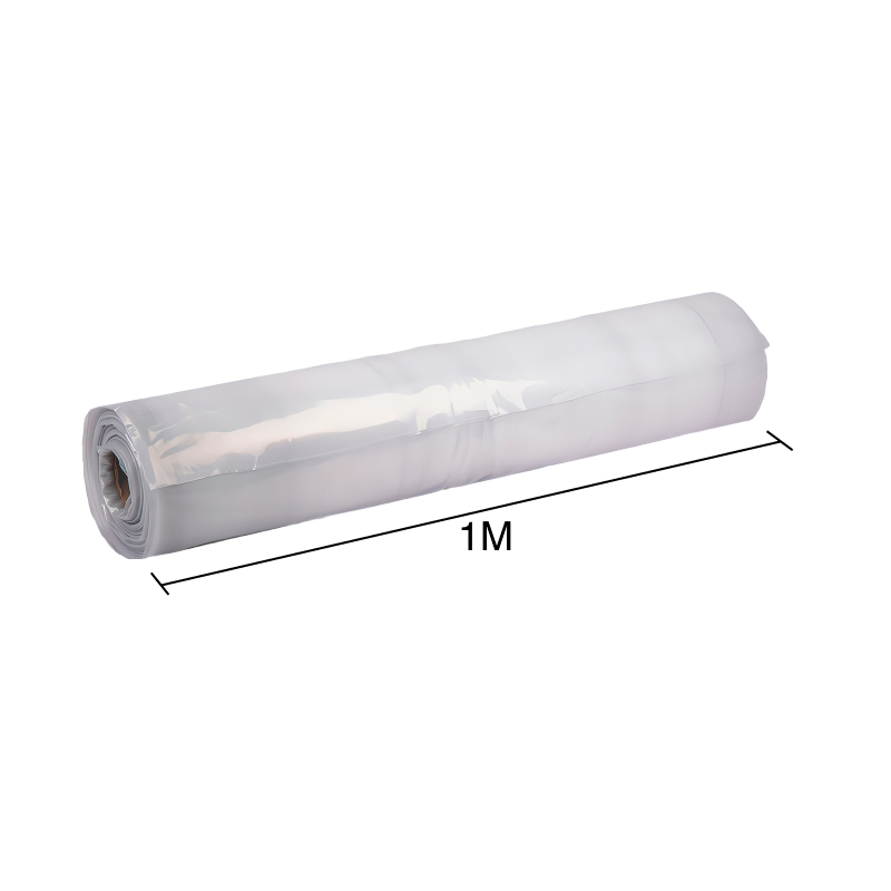 Film impermeabilizante polietileno cristal 200 micrones transparente 1m x 50m rollo x 50m²
