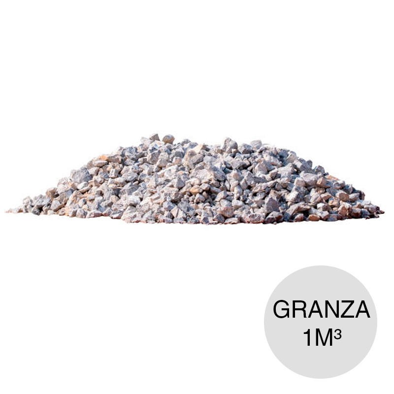 Grava triturada granza x 1m³