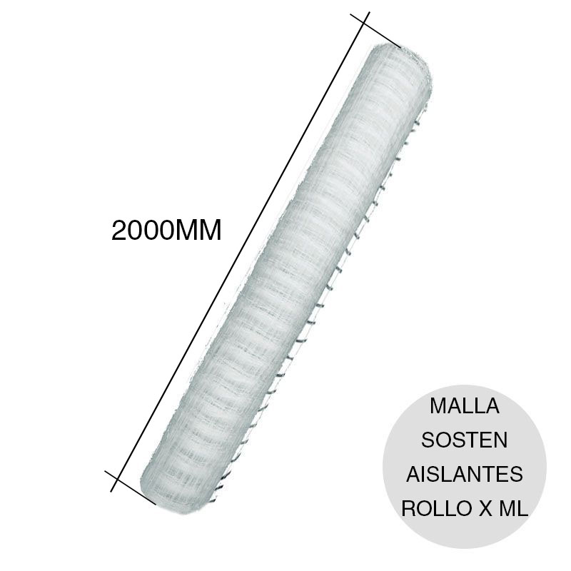 Malla plastica sosten aislantes apto tensar rollo 2m x ml