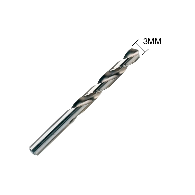 Mecha broca p/metal acero rapido ø 3mm