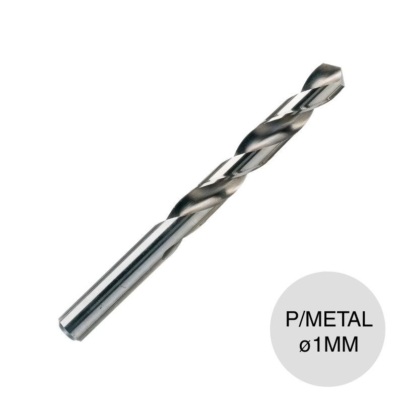 Mecha broca p/metal acero rapido ø 1mm