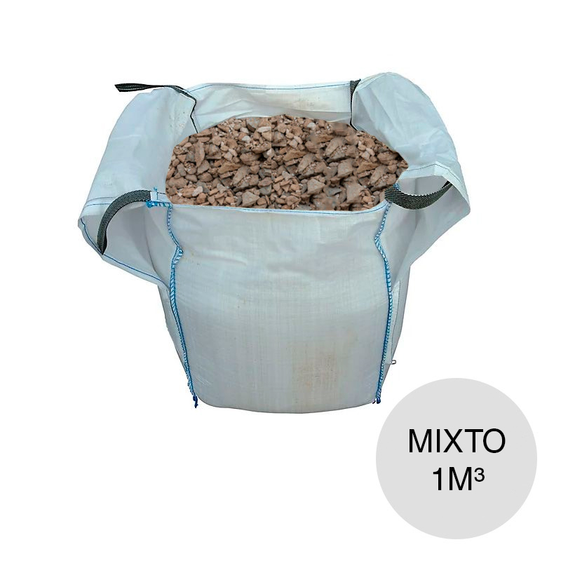 Mixto arena mediana c/piedra bolson x 1m³