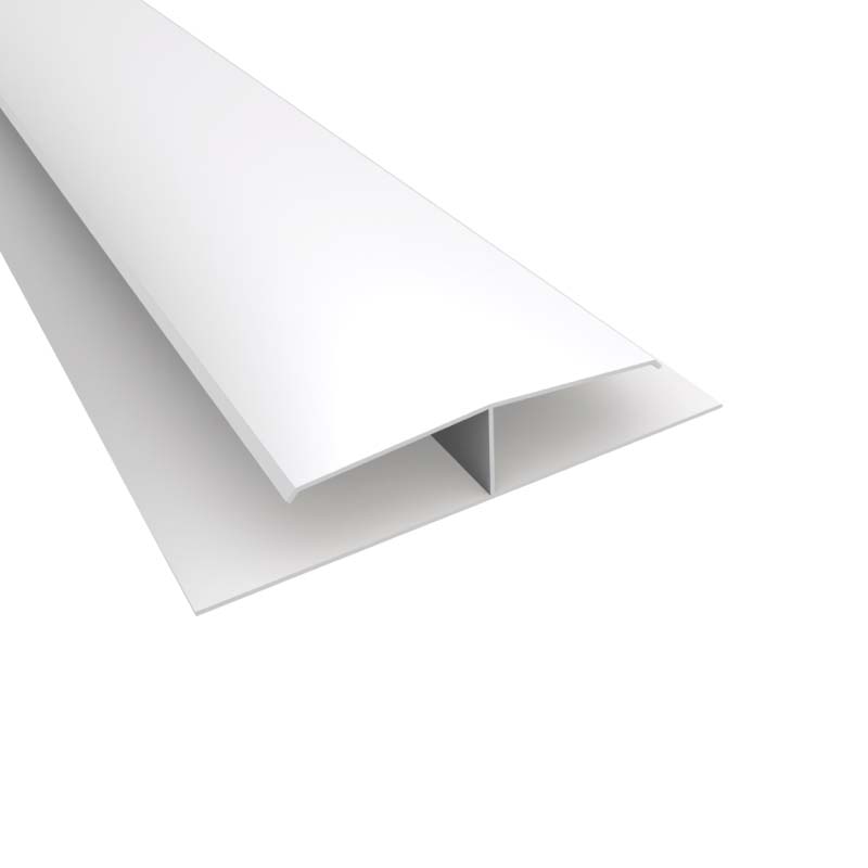 Perfil cielorraso H union rigida PVC blanco 10mm x 3m