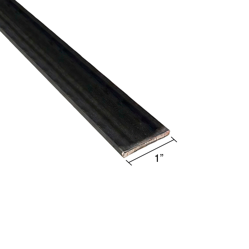 Planchuela lisa herreria acero laminado 1" x 1/8" barra 25.4mm x 3.2mm x 6m