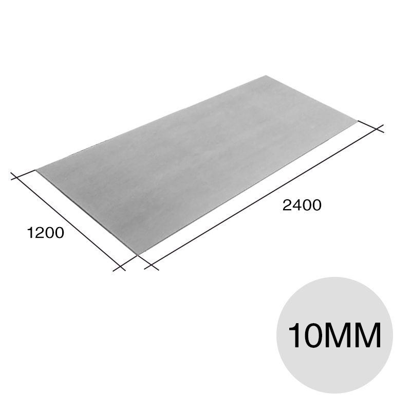 Placa cementicia construccion seco estandar borde recto exterior 10mm x 1200mm x 2400mm