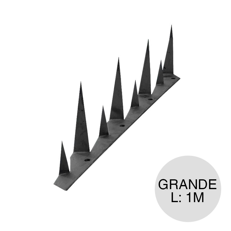 Proteccion p/medianera estampada grande chapa 37mm x 80mm x 1m