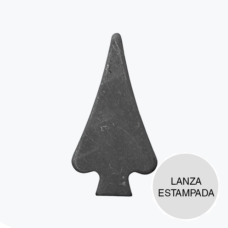 Punta lanza estampada chapa 47mm x 90mm