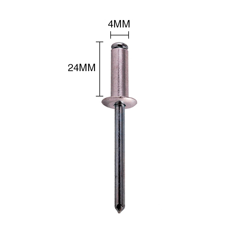 Remache aluminio ø 4mm x 24mm bolsa x 1000u