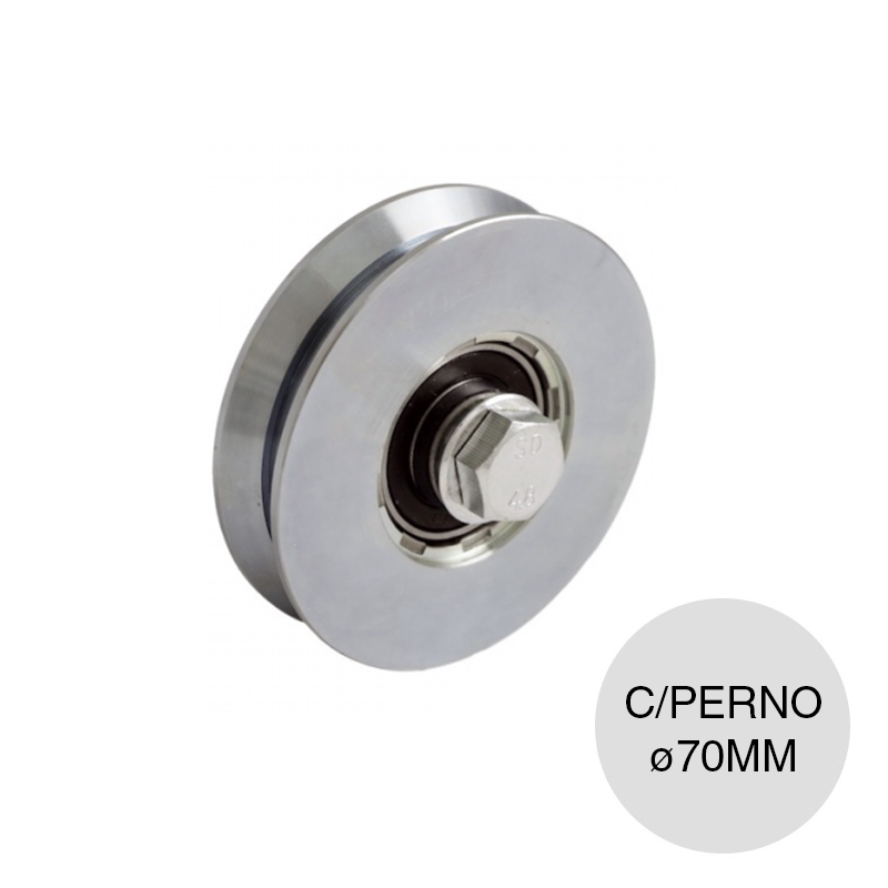 Roldana c/perno ø 70mm