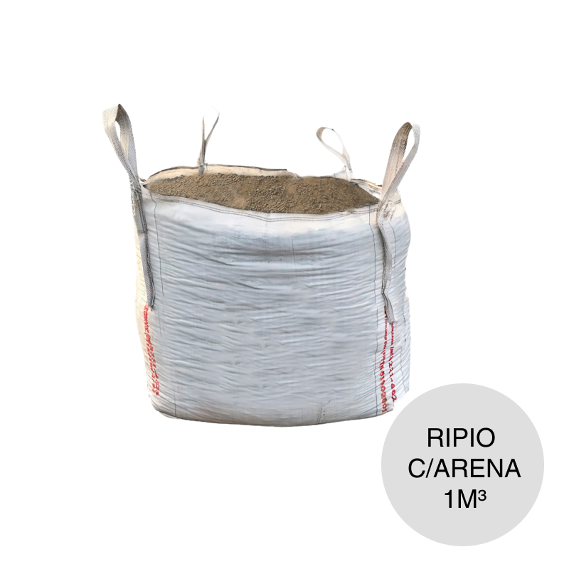 Ripio c/arena mediana bolson x 1m³
