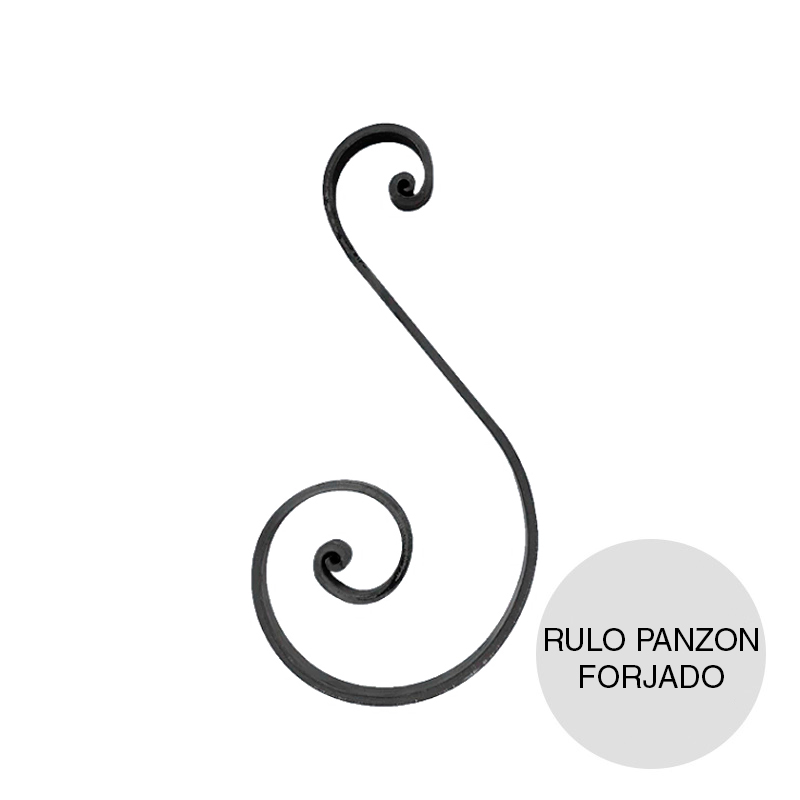 Rizo rulo panzon forjado hierro 50mm x 130mm x 280mm