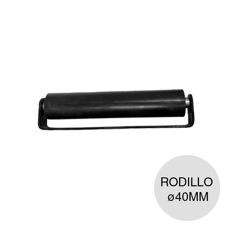 Rodillo guia ruleman hierro/polipropileno ø 40mm