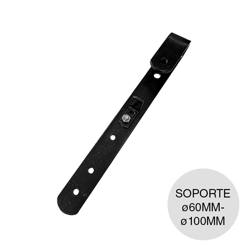 Soporte p/rueda colgante ø 60mm - 100mm tipo granero hierro 42mm x 330mm