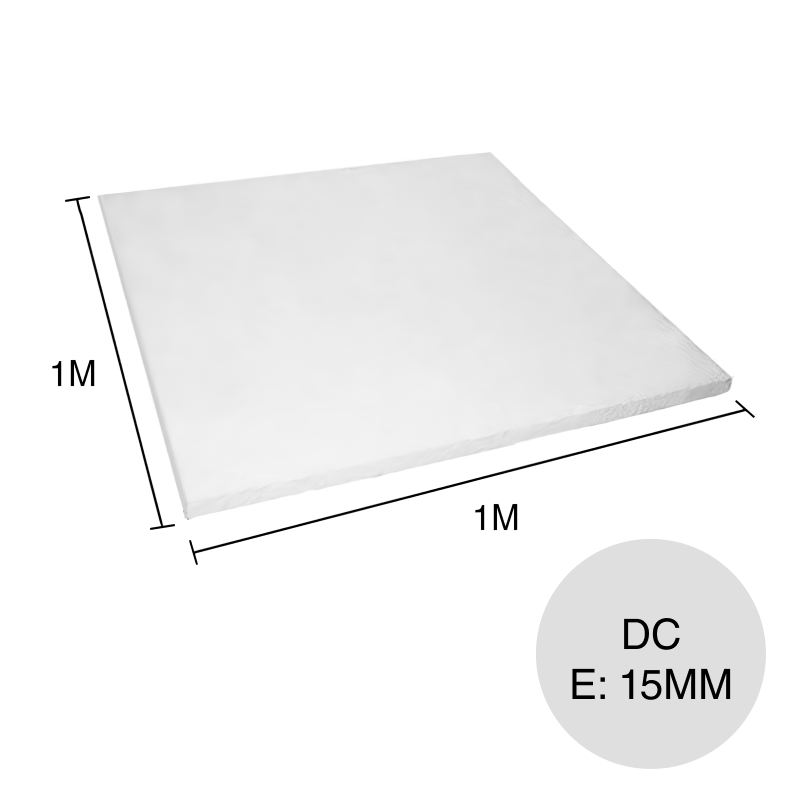 Placa aislante termico acustico EPS DC 15mm x 1m x 1m