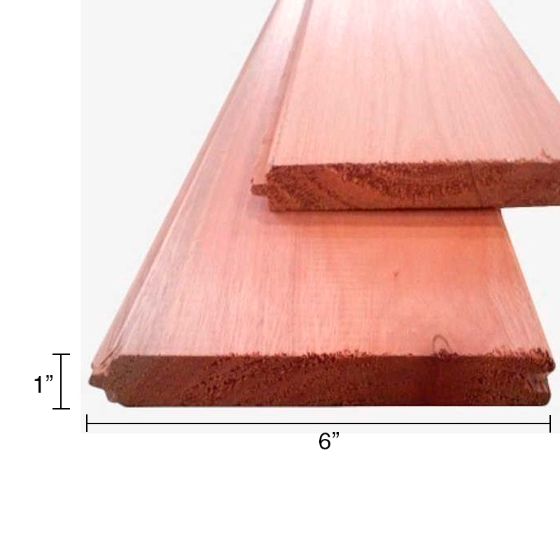 Tabla machimbre Premium eucaliptus saligne 1" x 6" x 2.44m