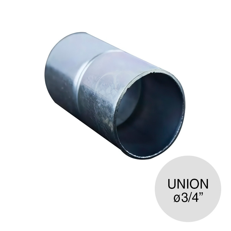 Union tubo rigido chapa de hierro zincado ø 3/4"