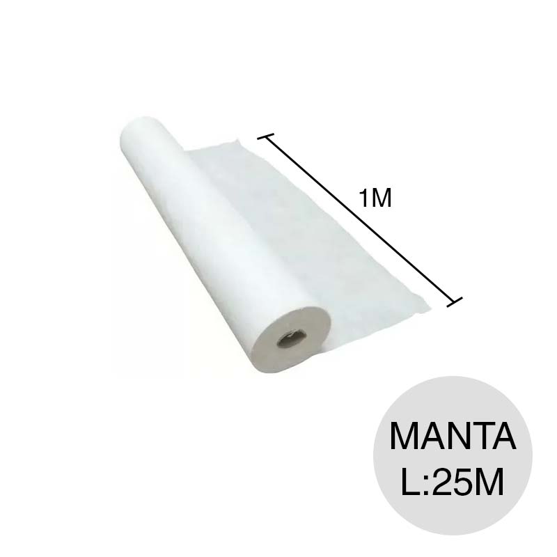 Manta elastica polipropileno rollo x 1m x 25m