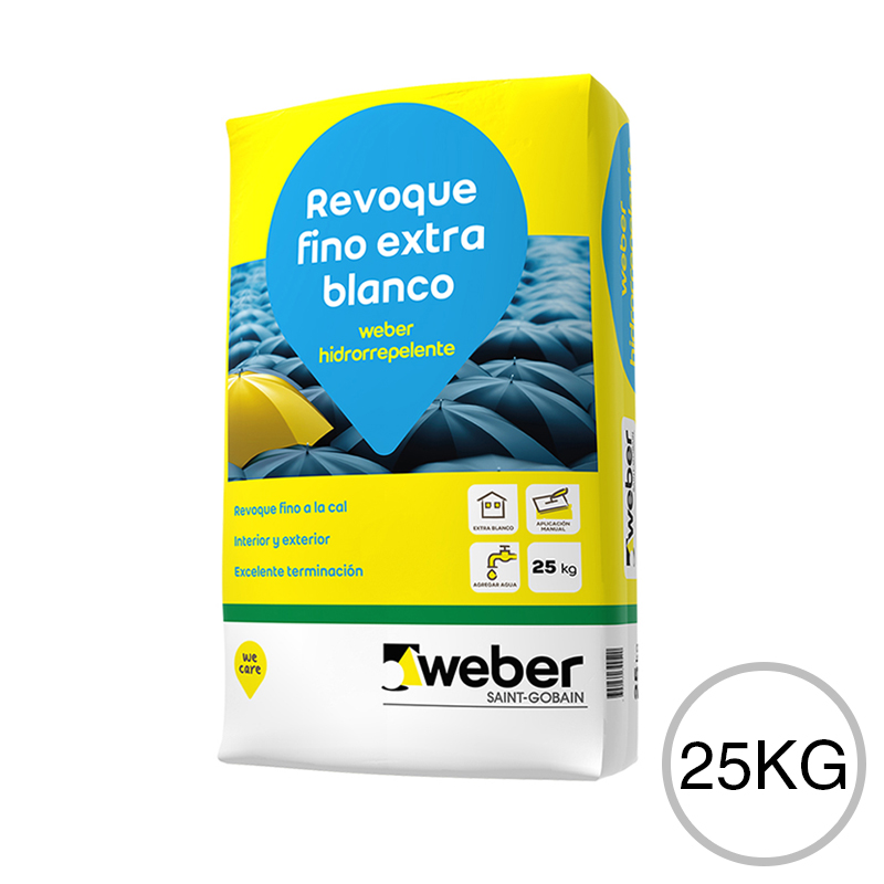 REVOQUE FINO REV.HIDROREPELENTE 25KG