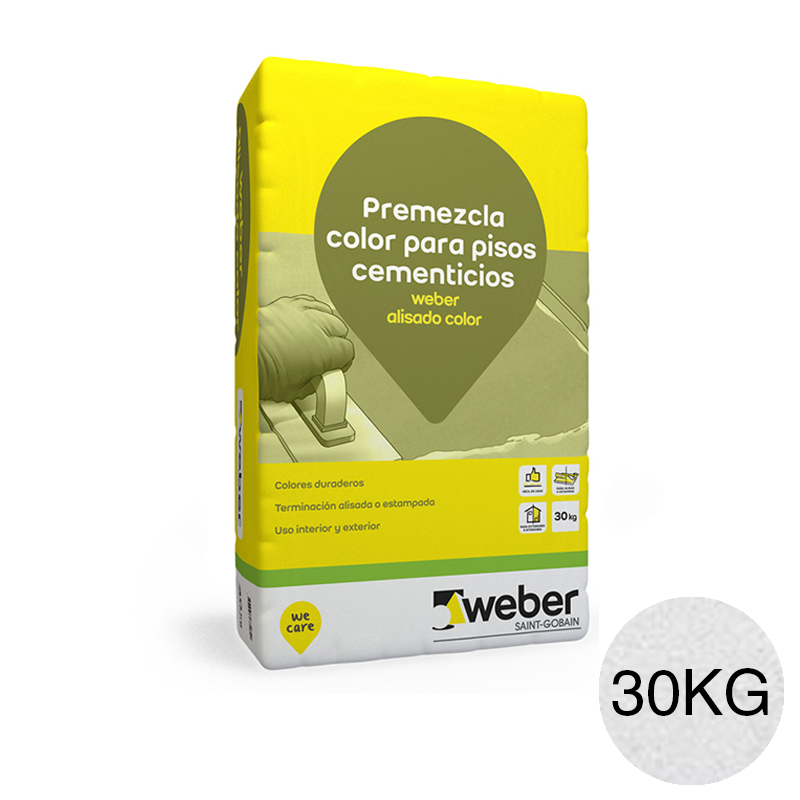 Weber alisado color blanco x 30kg