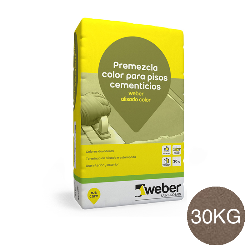 Weber alisado color terra x 30kg