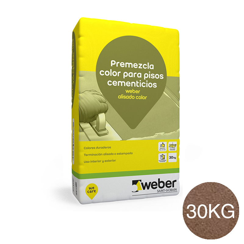 Weber alisado color terracota x 30kg