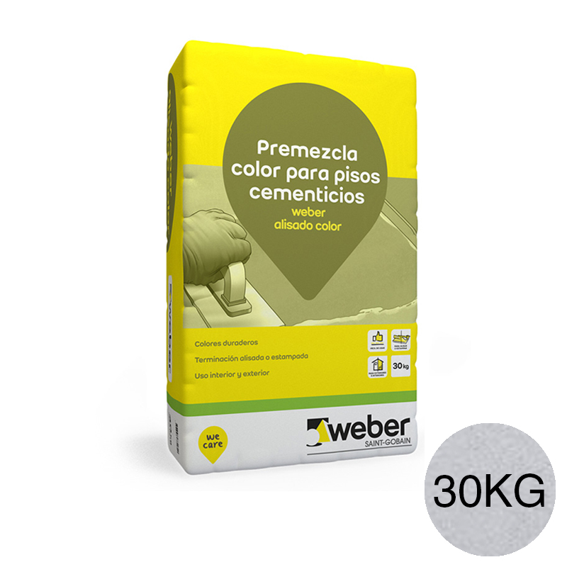 Weber alisado color gris claro x 30kg