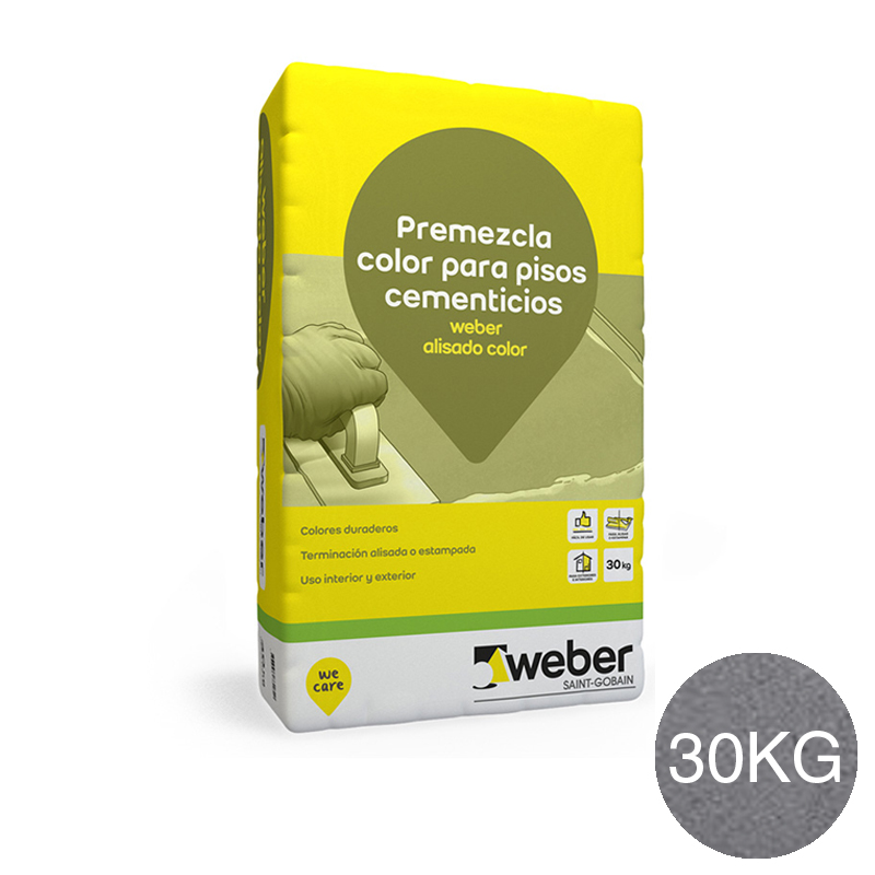 Weber alisado color titanio x 30kg