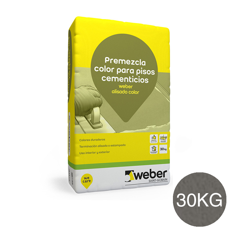 Weber alisado color gris oscuro x 30kg