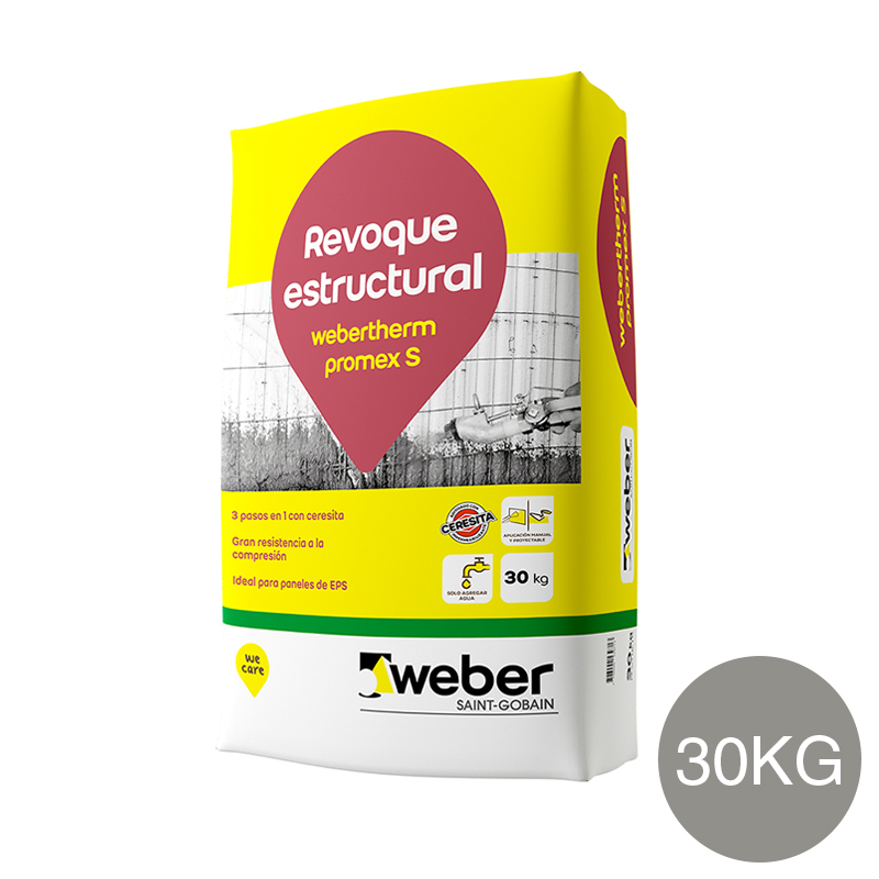 MORTERO PROYECTABLE 3 EN 1 PROMEX ESTRUCTURAL 30KG