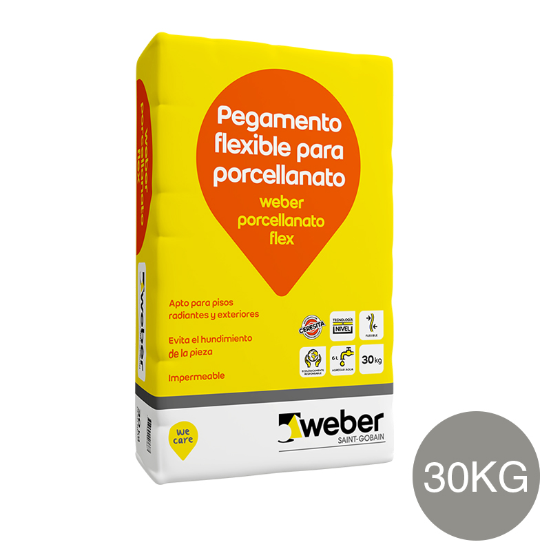 Weber porcellanato flex x 30kg