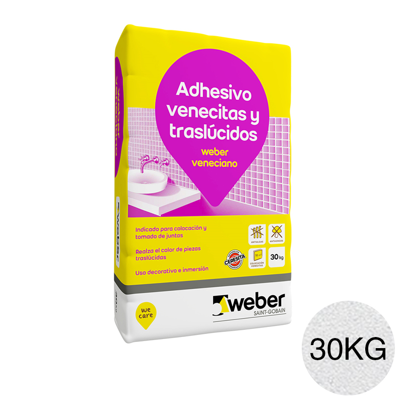 Weber veneciano nieve blanco x 30kg
