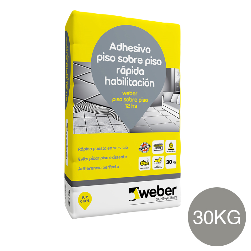 Weber piso sobre piso 12hs x 30kg