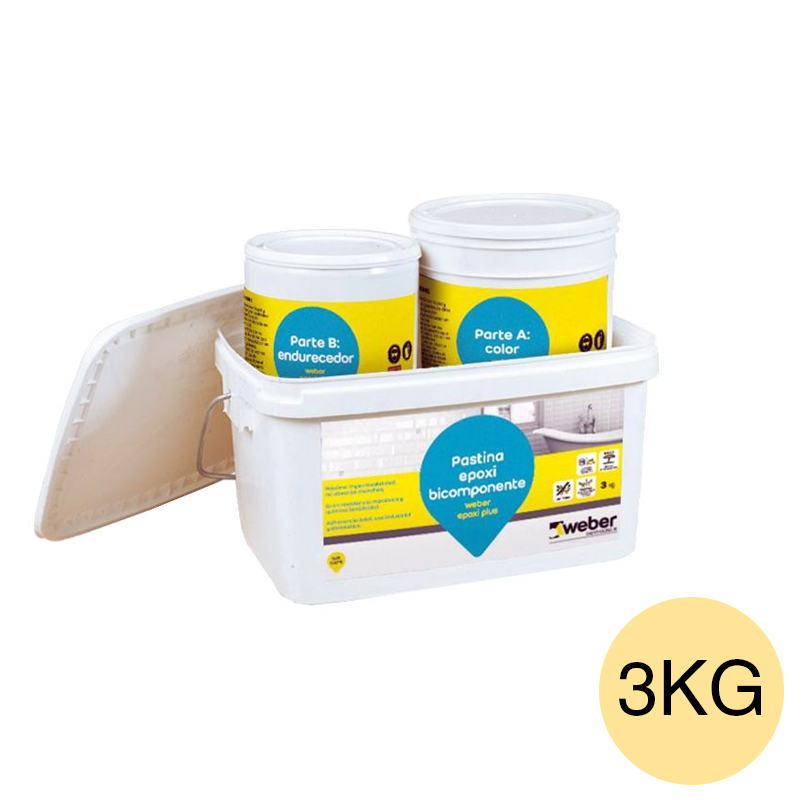 Pastina Weber Epoxi Plus bicomponente antiacida sole balde x 3kg