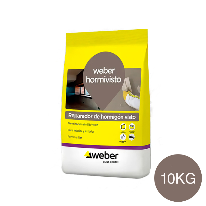 Reparador hormigon visto Hormivisto exterior interior gris bolsa x 10kg
