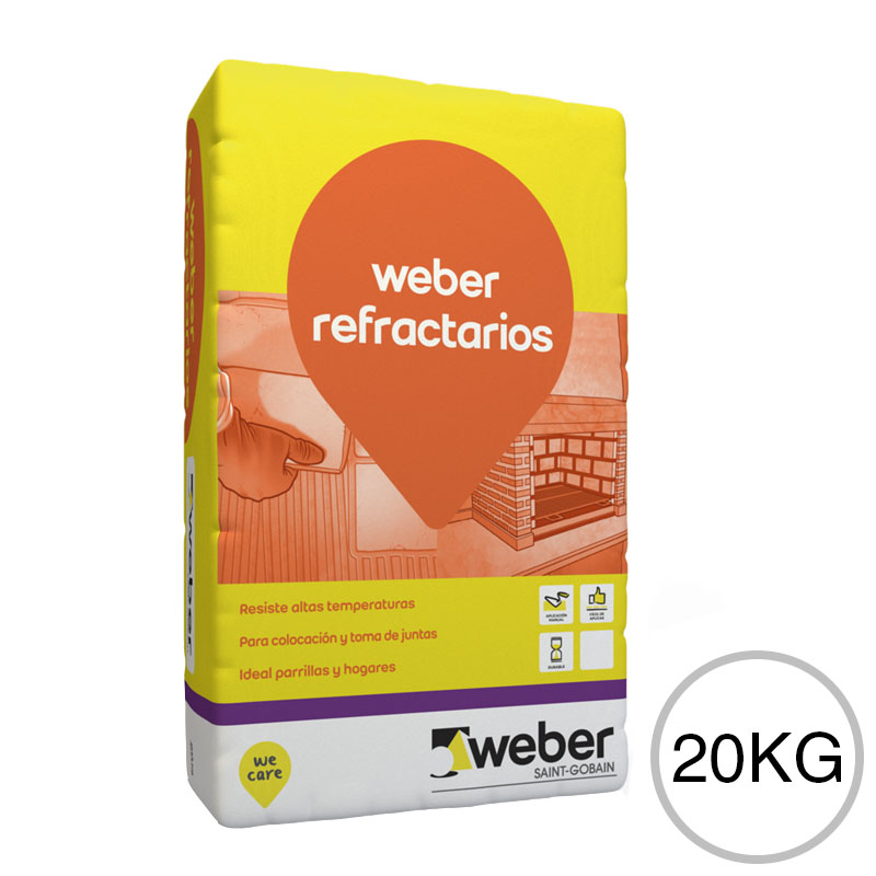 Mortero especial ladrillos refractarios bolsa x 20kg