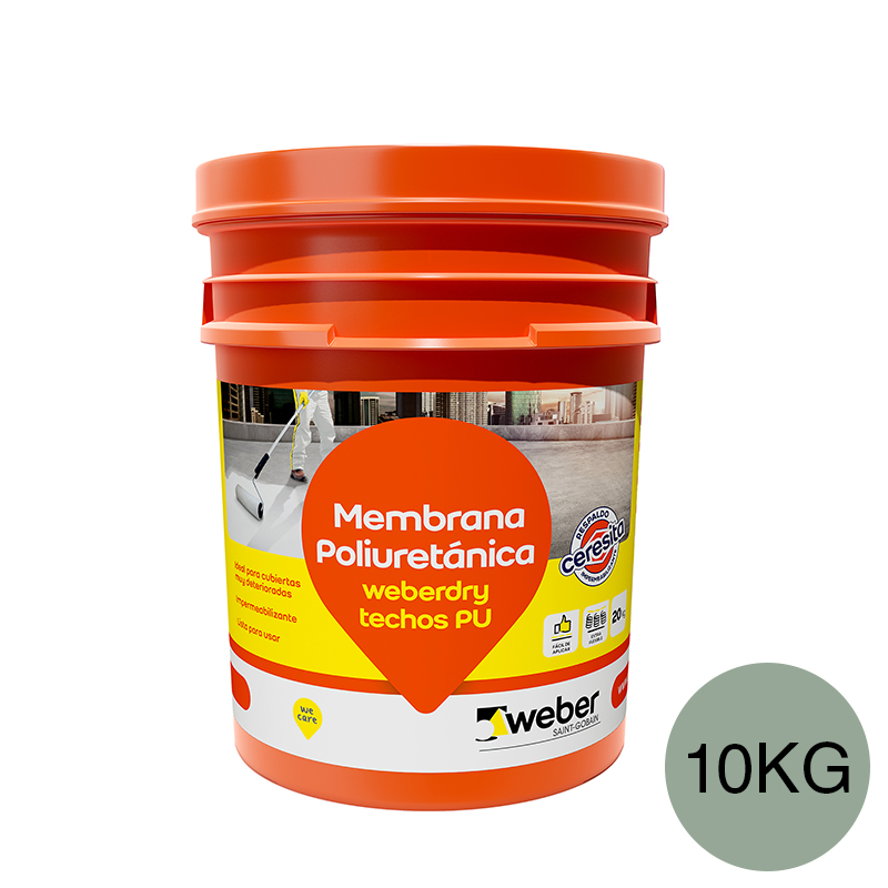 Weber techos PU verde x 10kg