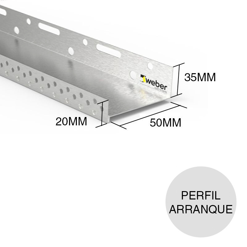 Webertherm perfil arranque 5cm