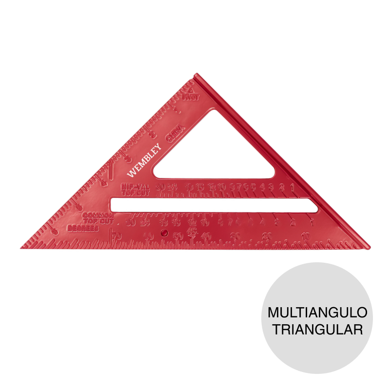 Escuadra multiangulo triangular aluminio 178mm x 178mm x 254mm