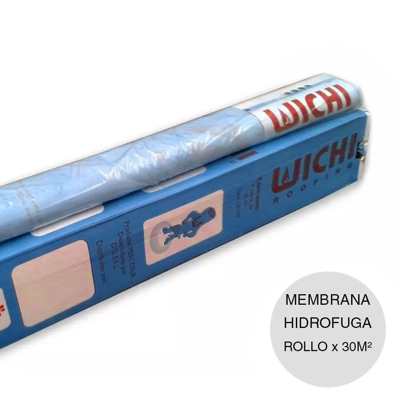Membrana hidrofuga Roofing agua / viento polietileno 1160mm x 26m rollo x 30m²