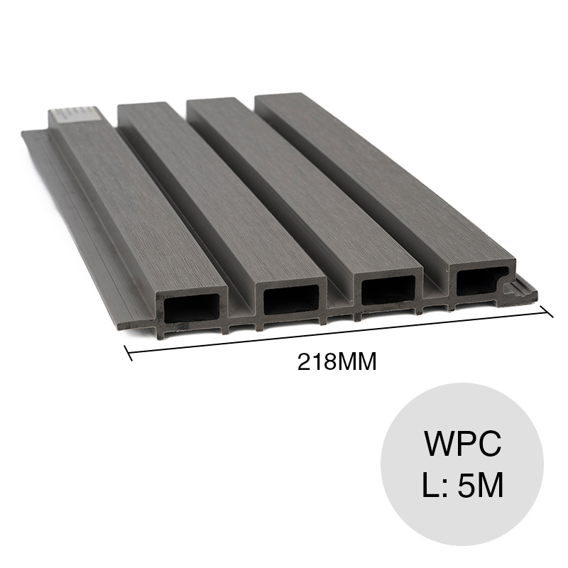 Revestimiento Screening WPC exterior simil madera grey oak 28mm x 218mm x 5m