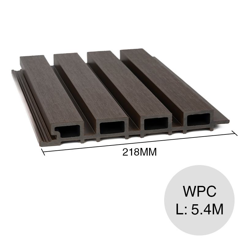 Revestimiento Screening WPC exterior simil madera pecan 28mm x 218mm x 5.4m