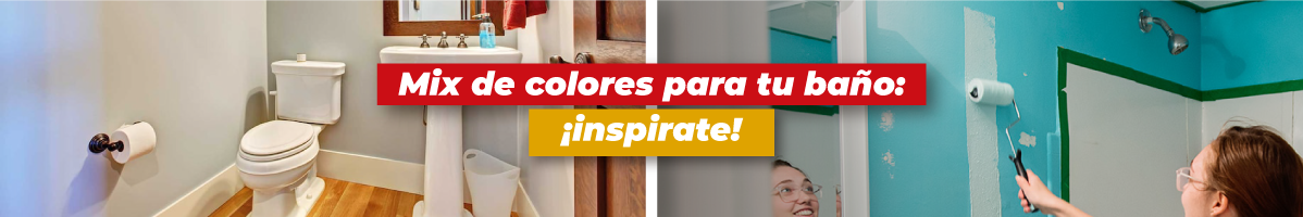 Mix de colores para tu baño: ¡inspirate!